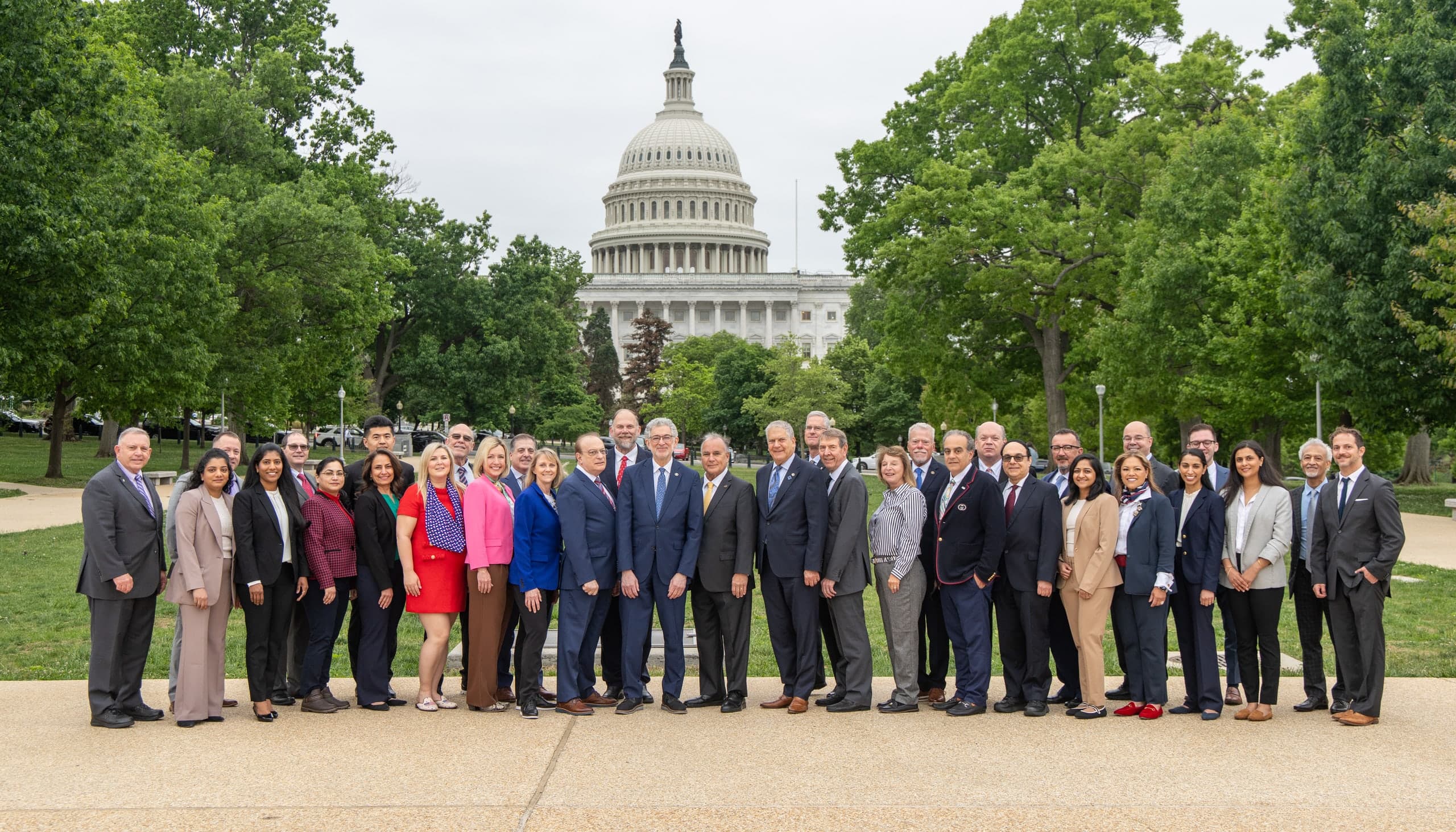 The AGD group in front of the U.S. Capitol at AGD Hill Day 2026